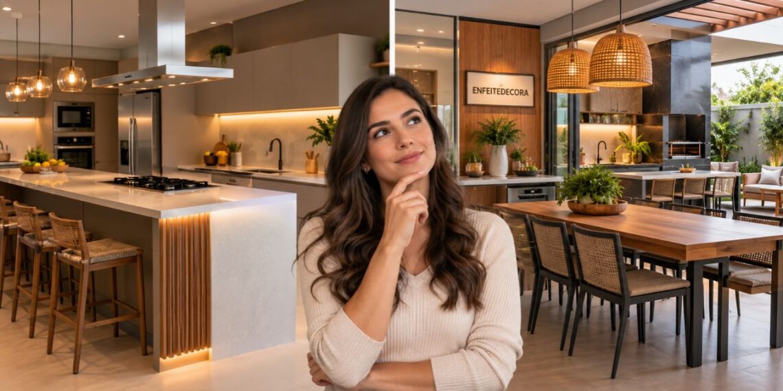Cozinha gourmet ou cozinha com área gourmet, qual escolher para sua rotina?