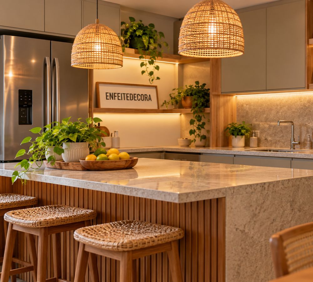 Cozinhas ganham visual mais aconchegante com o estilo soft kitchen; entenda a mudança e saiba aplicar em casa