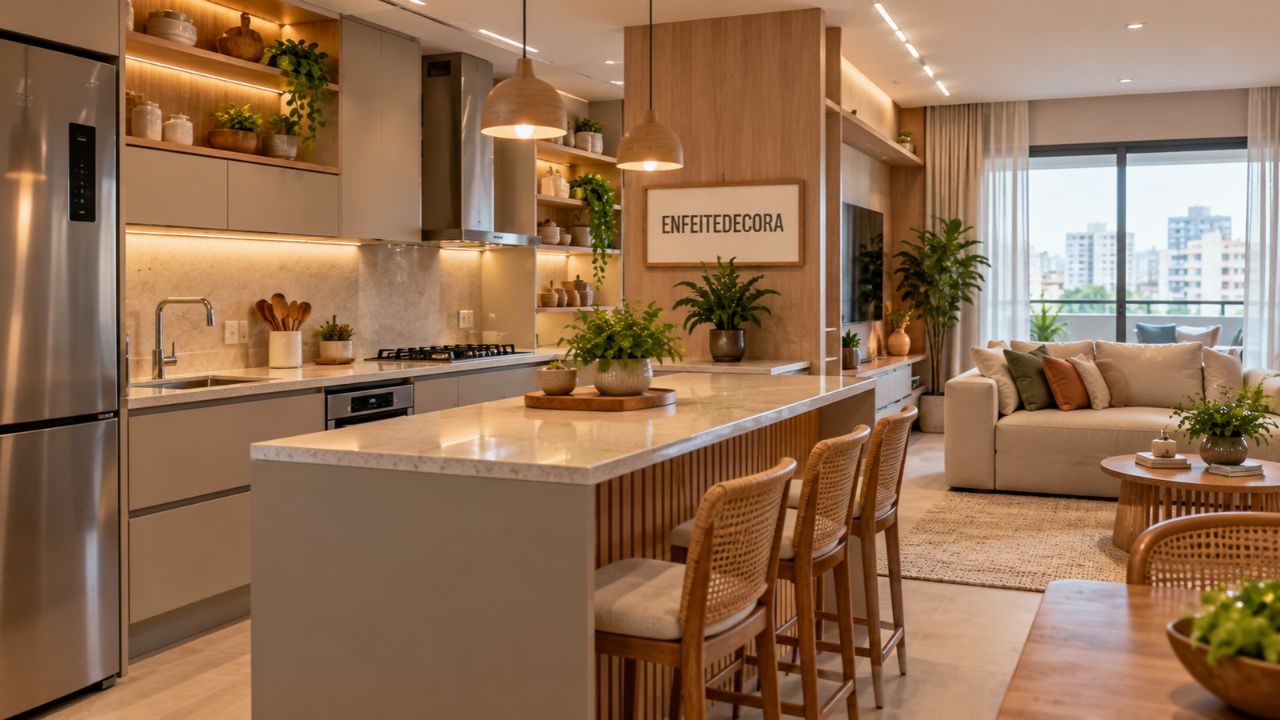 Cozinhas ganham visual mais aconchegante com o estilo soft kitchen; entenda a mudança e saiba aplicar em casa