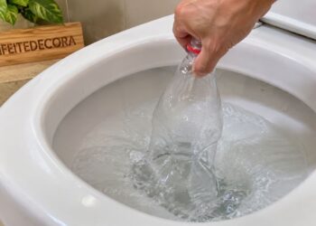 Como desentupir vaso sanitário com garrafa pet? Veja o corte e o encaixe que criam pressão suficiente para desbloquear o vaso