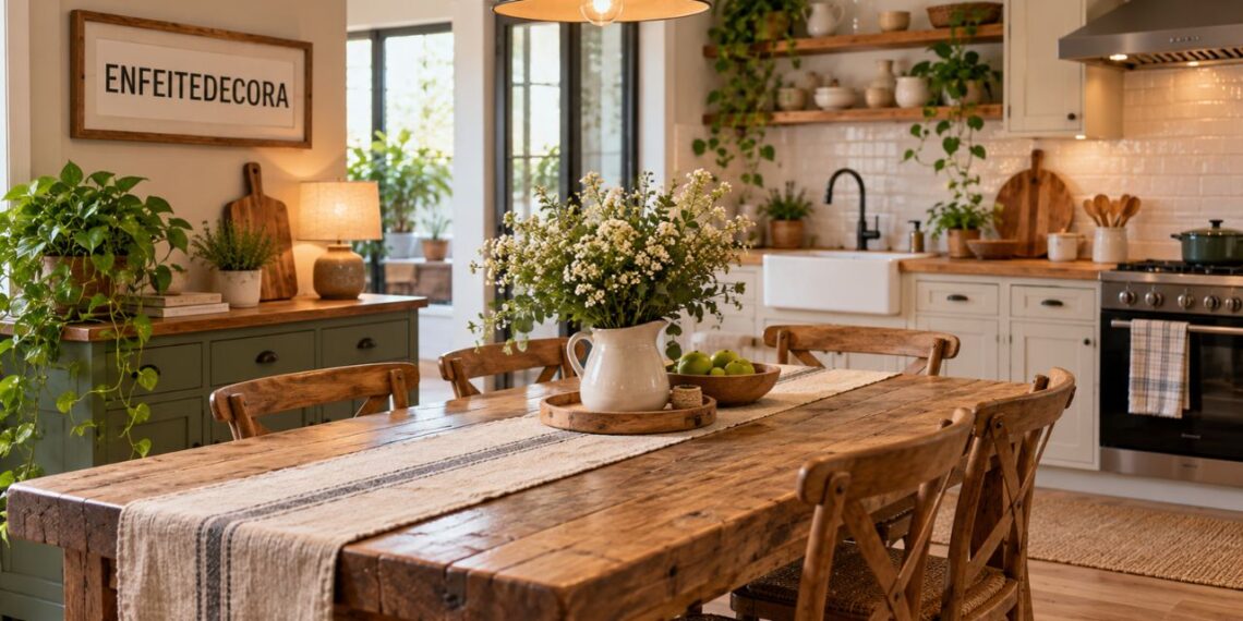 Estilo farmhouse encanta cada vez mais mulheres: entenda a razão emocional por trás da decoração rústica que virou tendência