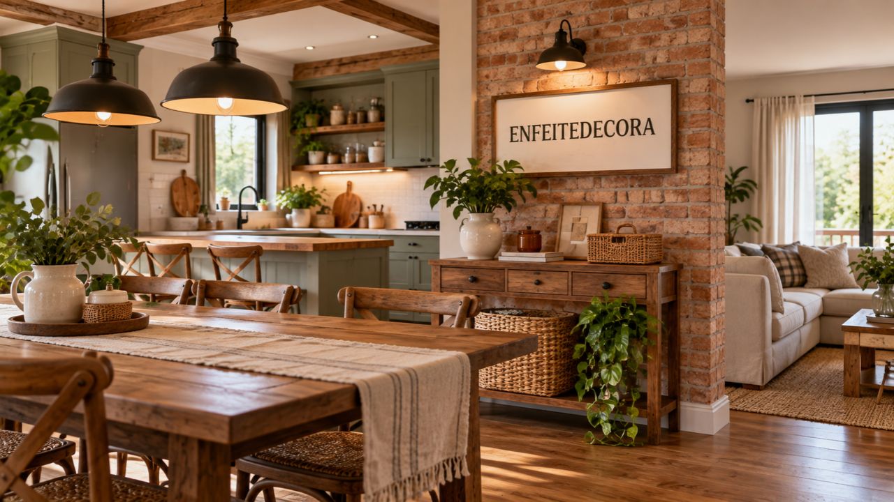 Estilo farmhouse encanta cada vez mais mulheres: entenda a razão emocional por trás da decoração rústica que virou tendência