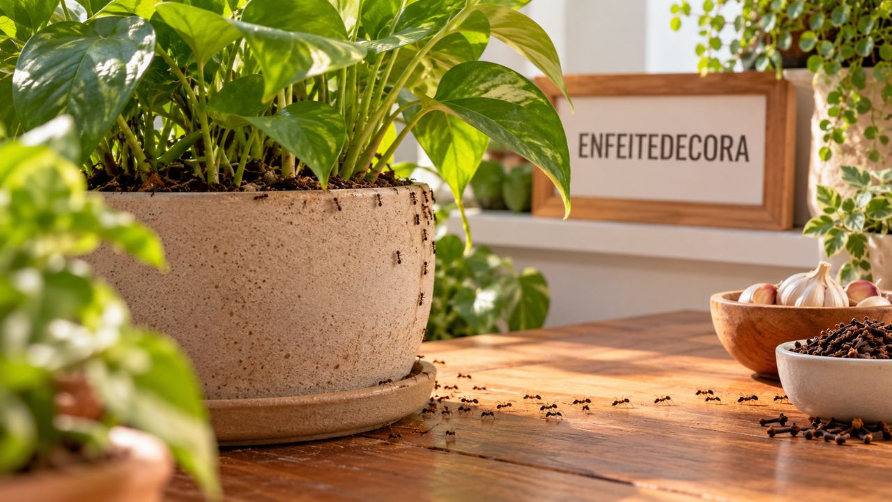 Casca de alho e cravo afastam formigas das plantas? Veja o que realmente funciona e quando a praga exige outra solução