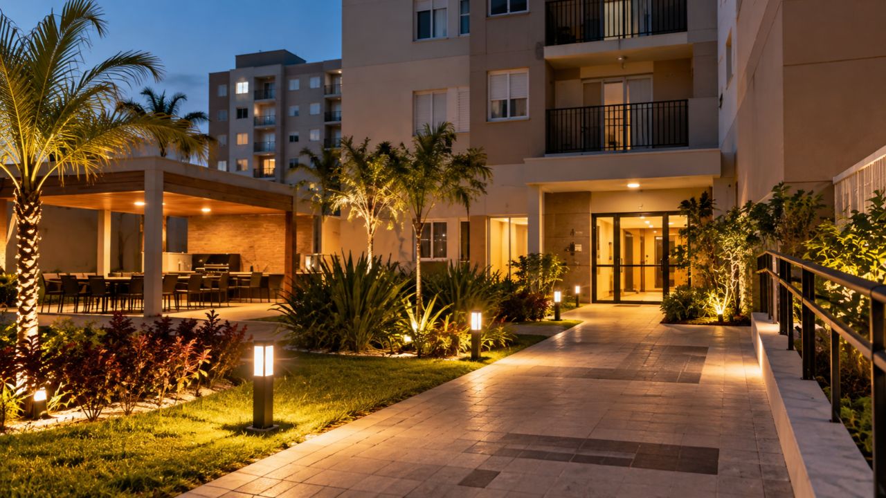 Iluminação de area comum de condominios