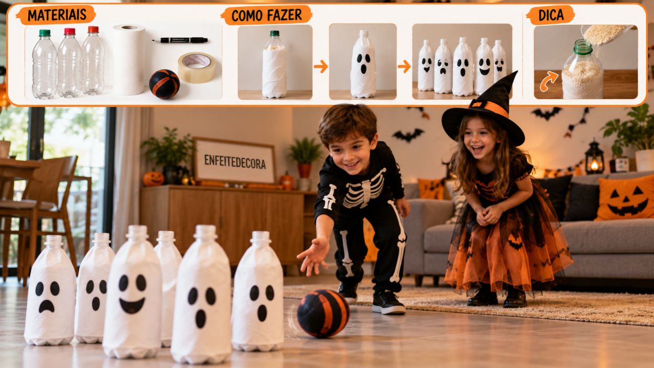 4 jogos de Halloween com coisas que você já tem em casa (as crianças vão adorar!)