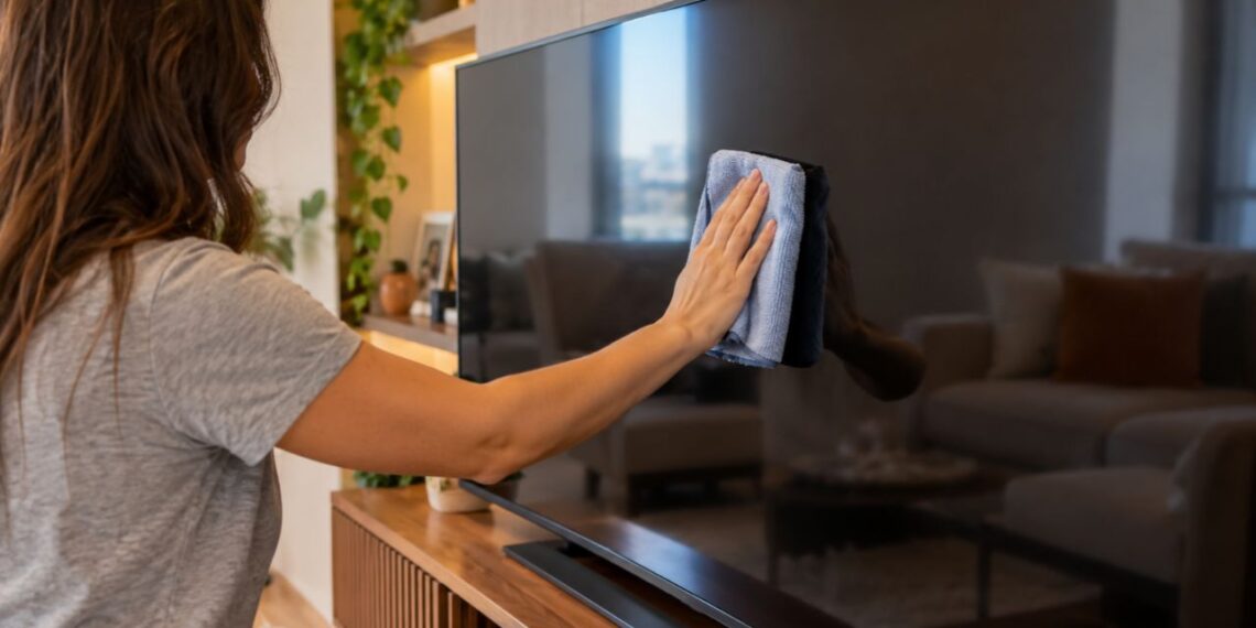 Marcas de dedo na tela da TV? Veja a limpeza correta que remove gordura sem usar produtos abrasivos