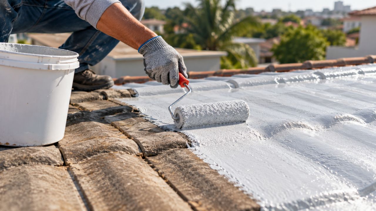 Manta líquida para telhado: as vantagens do produto e os casos em que ele elimina a infiltração sem troca de telhas
