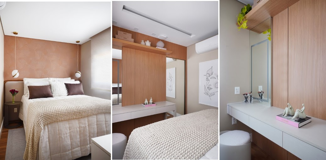 Integração de ambientes vira ponto alto de reforma em apartamento de 165 m²; veja como madeira e off white comandam a área social