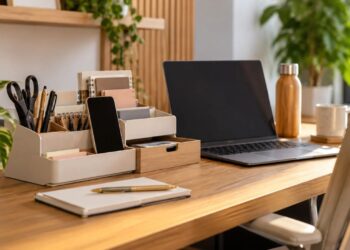 Organizador de mesa vira rotina no home office e expõe erro comum na hora de escolher o modelo certo