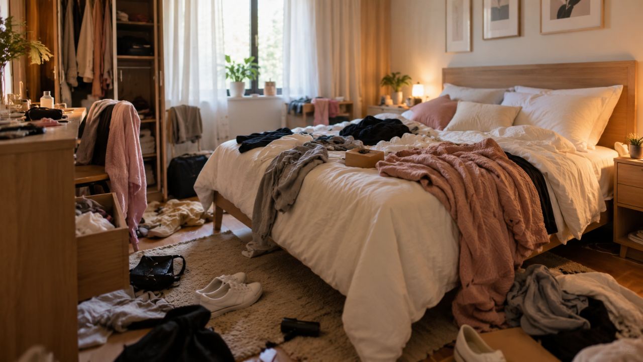 Você sabia que a bagunça no quarto pode ter explicação psicológica? Entenda o que isso revela sobre hábitos e rotina