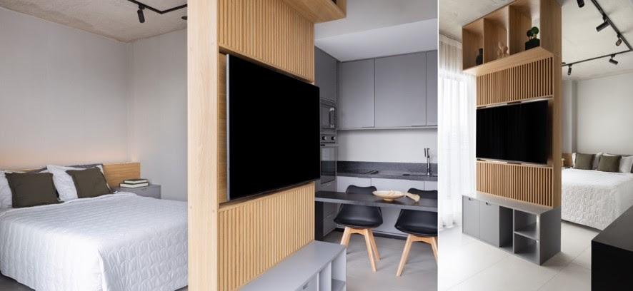 Como assegurar a privacidade em studios: o que define a arquitetura de interiores nesse formato