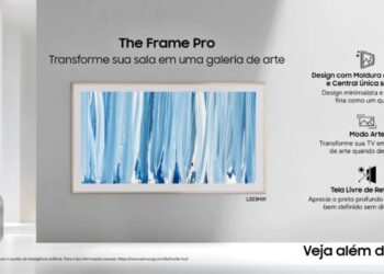 The Frame Pro é a nova TV-quadro da Samsung: veja como o modelo de 75 polegadas some na parede e ainda reproduz arte com fidelidade de cor