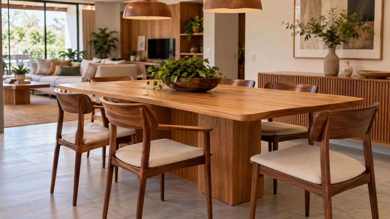 Tons de madeira diferentes podem conviver na decoração; veja o que observar antes de misturar