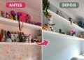 Transformação de quarto sem obra: arquiteta retira o rosa de suíte e cria base atemporal para a pré-adolescência